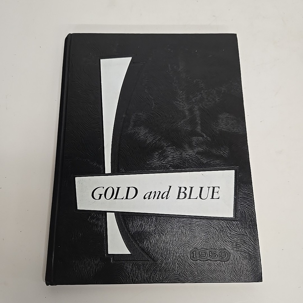 1959‎ MITCHELL, INDIANA HIGH SCHOOL YEAR BOOK GOLD AND BLUE